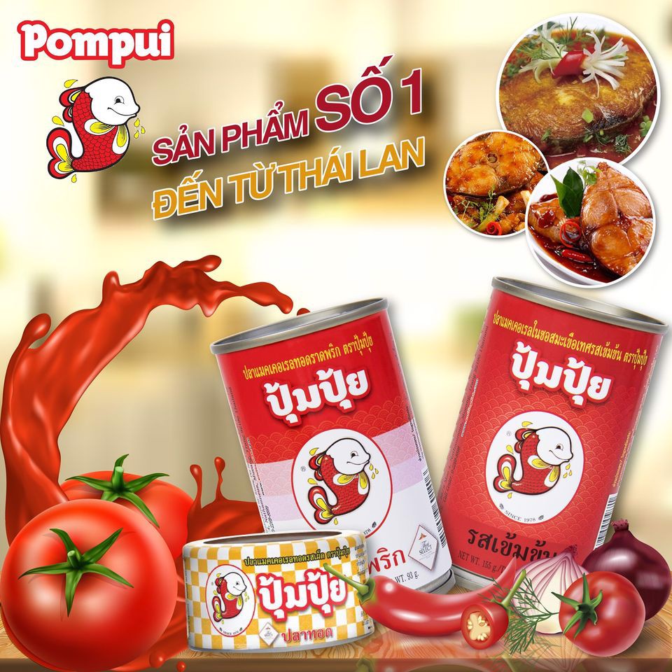 Cá Sốt Cà Pompui 155g (Thái Lan) - Date 11/07/2024