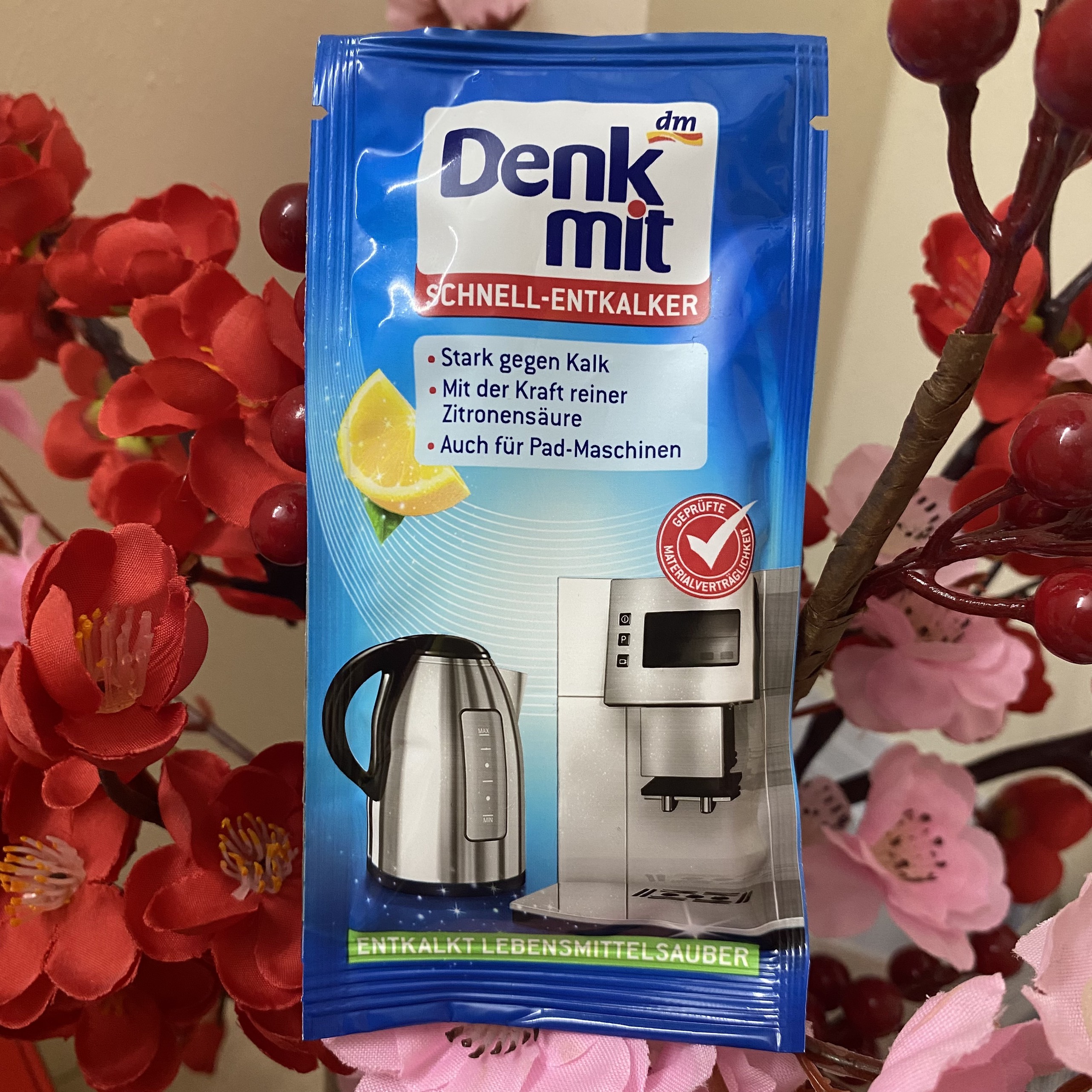 Bột Tẩy Cặn Canxi Ấm Siêu Tốc, Ấm Nước, Máy Pha Cà Phê Denkmit 25g Tomlige Hàng Đức