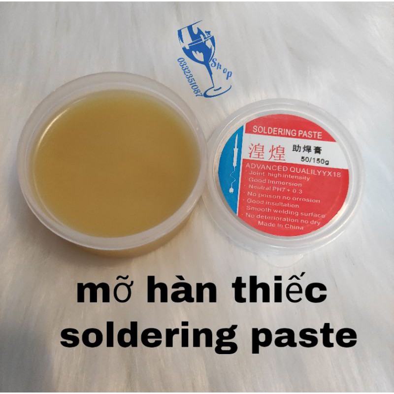 mỡ hàn thiếc hỗ trợ hàn mạch lọ to paste