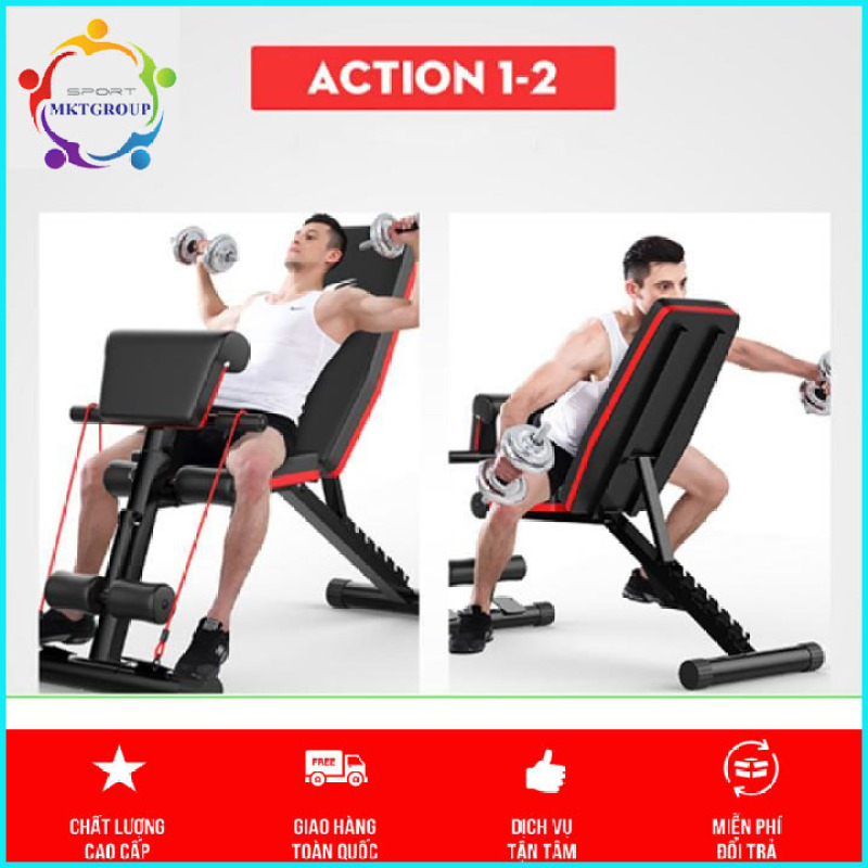 Ghế tập tạ đa năng ADKing AD-189 hỗ trợ tập GYM tại nhà có thể gấp gọn - KIM SEEDS