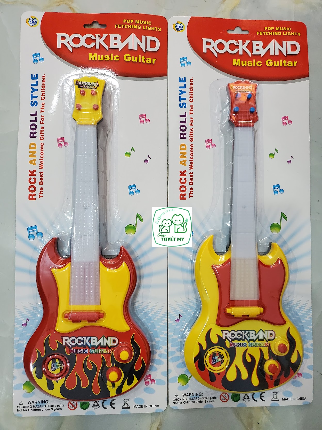 Đàn guitar họa tiết cool ngầu cho bé trai