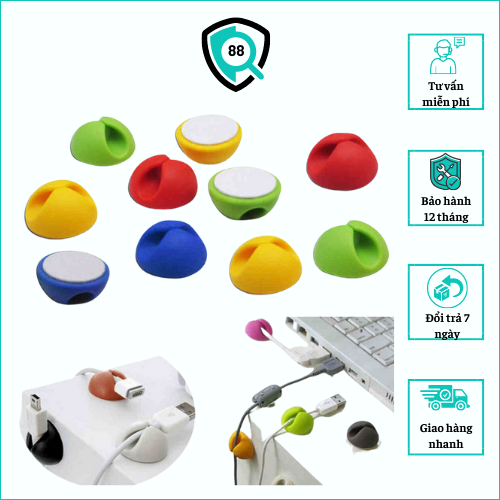 Nút Kẹp Giữ Dây Điện Chất Liệu Cao Su Giúp Cố Định Dây Điện KhôNG Bị Rơi