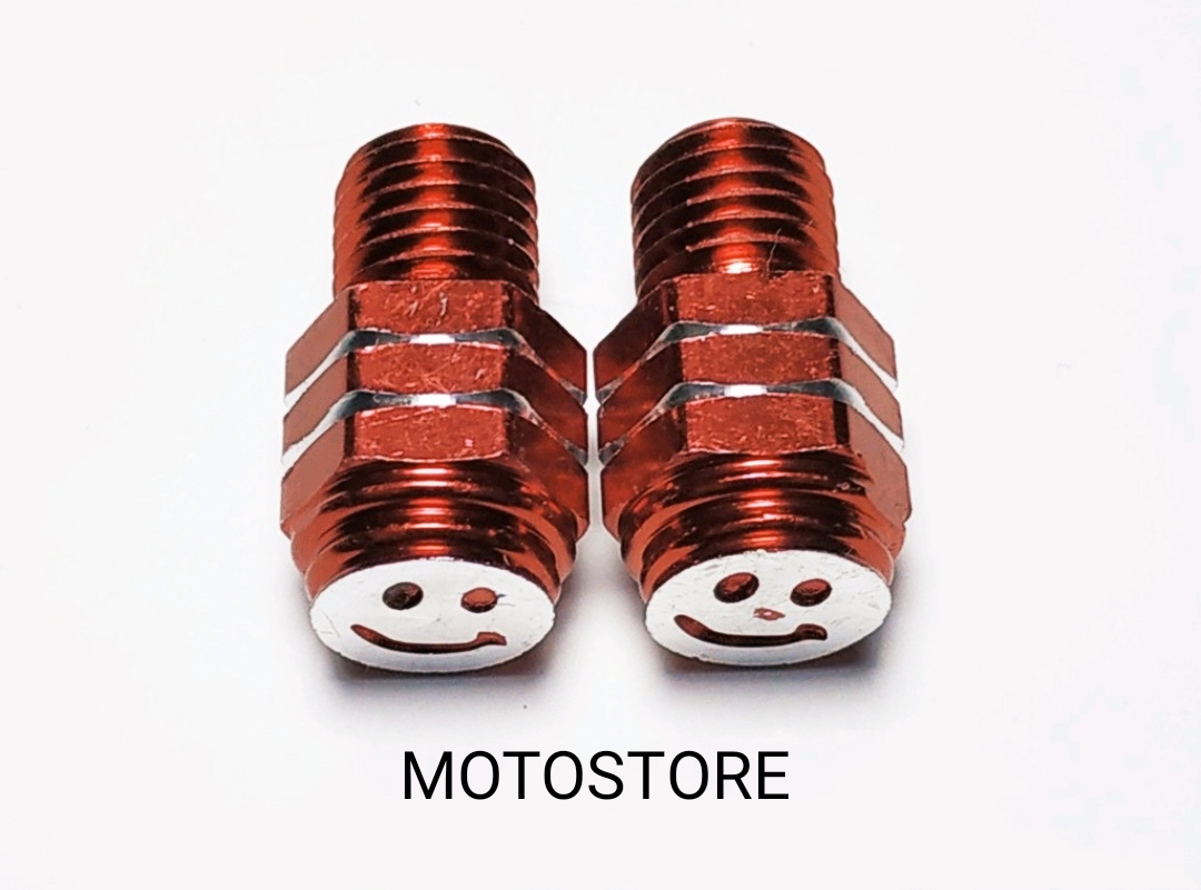Ốc Chân Gương Xe Máy Hình Mặt Cười (giá 1 Đôi)