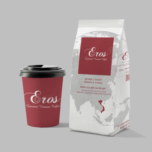 Cà phê hạt Eros Arabica Taste 500g/túi dành cho máy pha cafe Breville