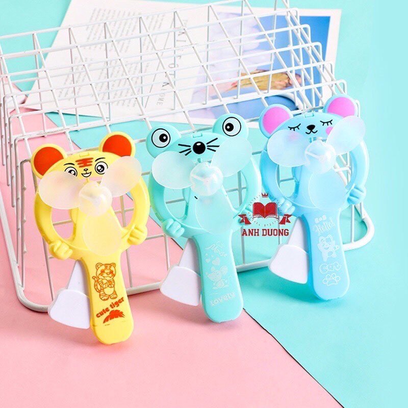QUẠT CẦM TAY MINI HÌNH THÚ DỄ THƯƠNG