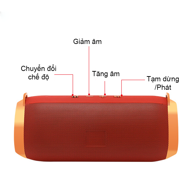 Loa Nghe Nhạc Bluetooth Không Dây Bass Êm Trầm Ấm Âm Thanh Chuyên Nghiệp - Hàng Chính Hãng PKCB