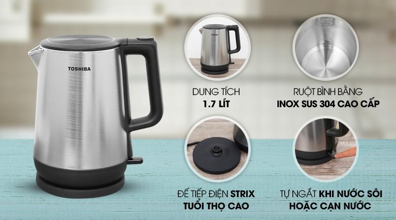 Bình đun siêu tốc Toshiba KT-17DR1NV