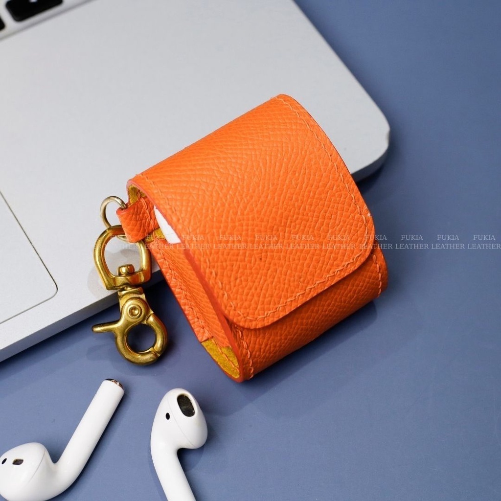 Vỏ AirPods da thủ công Epsom Cam dành cho AirPods 1/ AirPods 2/ AirPods Pro