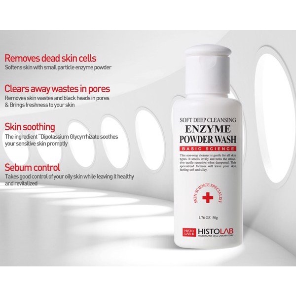 Bột rửa mặt Histolab Soft Deep Cleansing Enzyme Powder Wash 50g