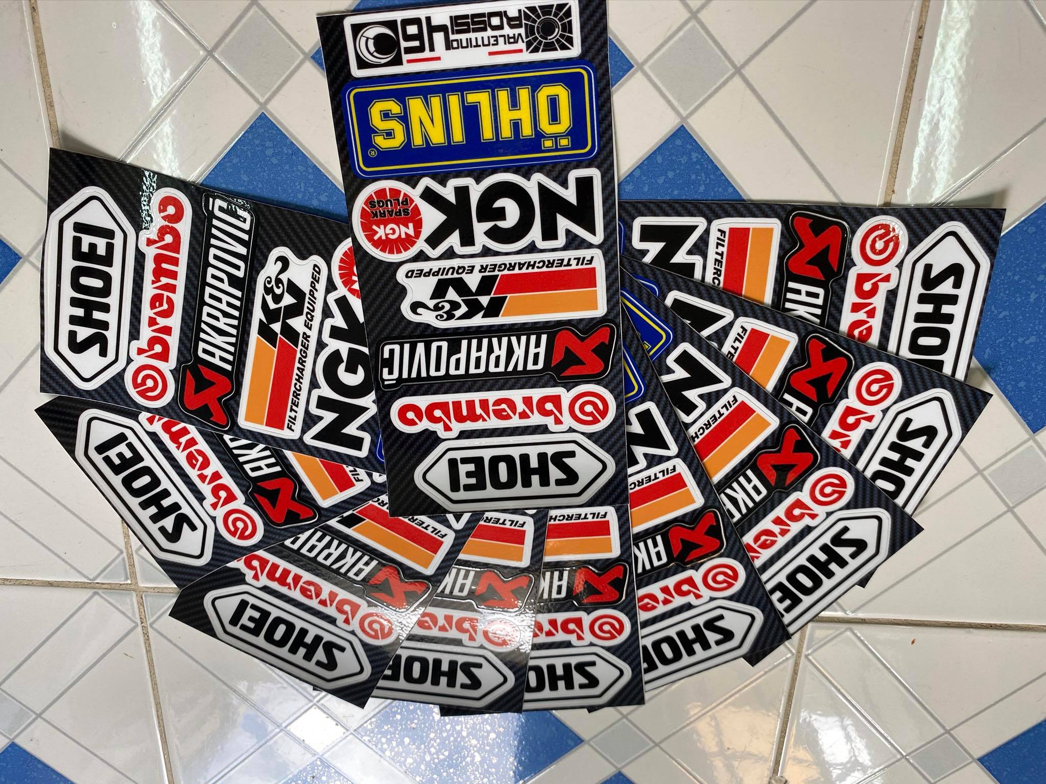 [HCM]STIKER TẤM CHỮ NHẬT SHOEI BREMBO