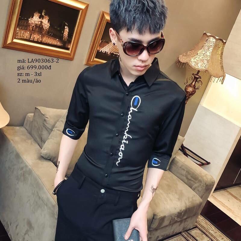 [HCM]Áo Sơ Mi Nam Dài Tay Hàn Quốc Vải Lụa cao cấp ( BAO CHẤT ĐẸP Y HINH)