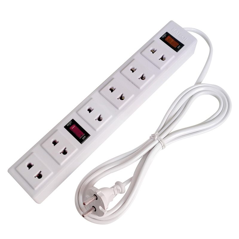 [HCM]Ổ ĐIỆN 6 Ổ CẮM - 2 CÔNG TẮC DÂY 3M