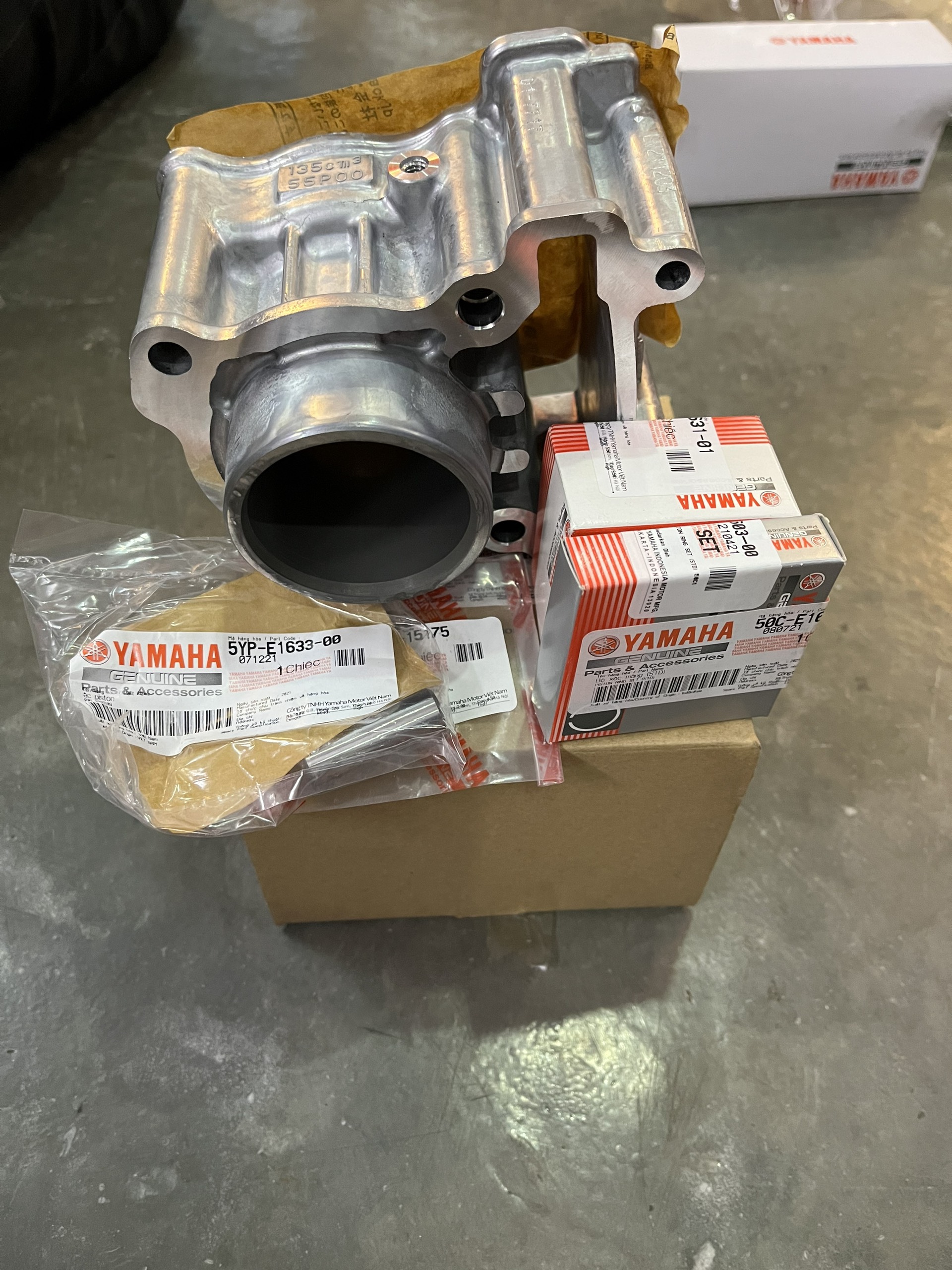 Lòng Piston bạc Exciter 135 chính hãng Yamaha Việt Nam