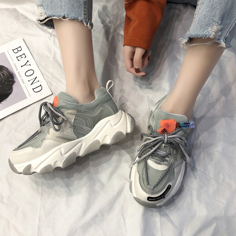 Giày thể thao sneaker nữ - Giày phản quang đế cao su