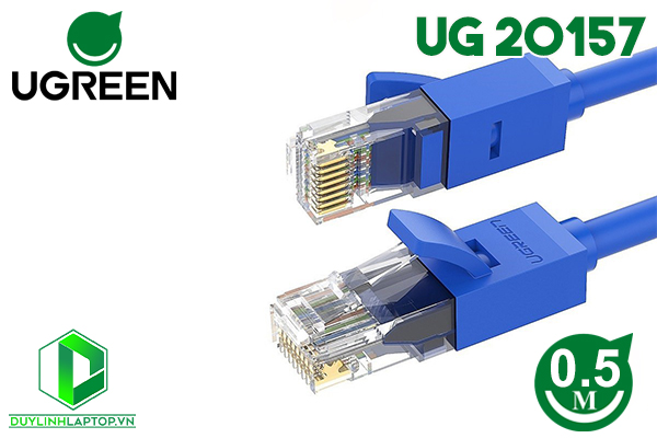 Dây mạng cat 6 UTP dài 0,5m Ugreen 20157