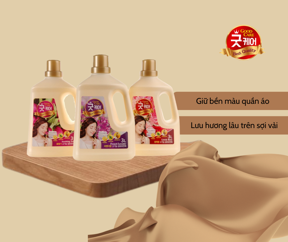 Fabric softener good care 3L (incense rose, lavender, thousands of flowers)