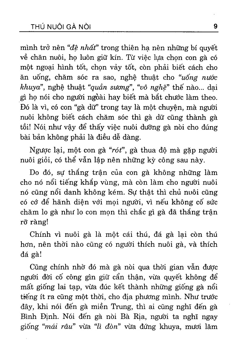 Sách Thú Nuôi Gà Nòi
