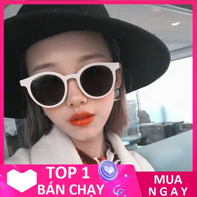 Kính chữ V nam nữ gọng tròn bảo vệ mắt chống tia UV - Kính râm Unisex bảo hành 12 tháng lỗi được đổi sản phẩm mới PK001