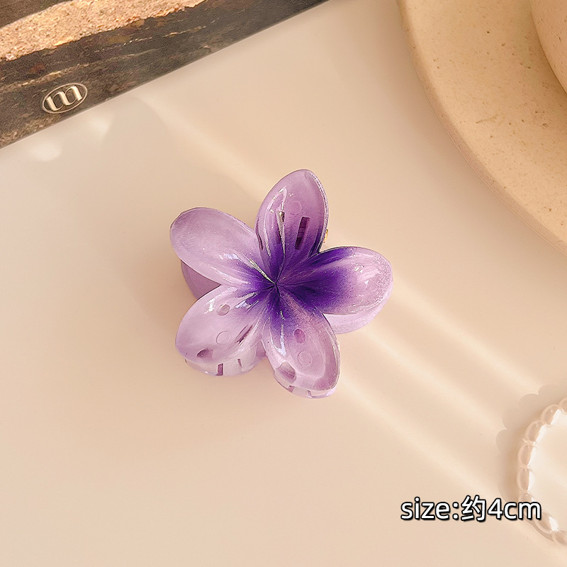 4CM Kẹp Tóc Gấp Tóc Hoa Sứ Mini Nhiều Màu Sắc Thời Trang