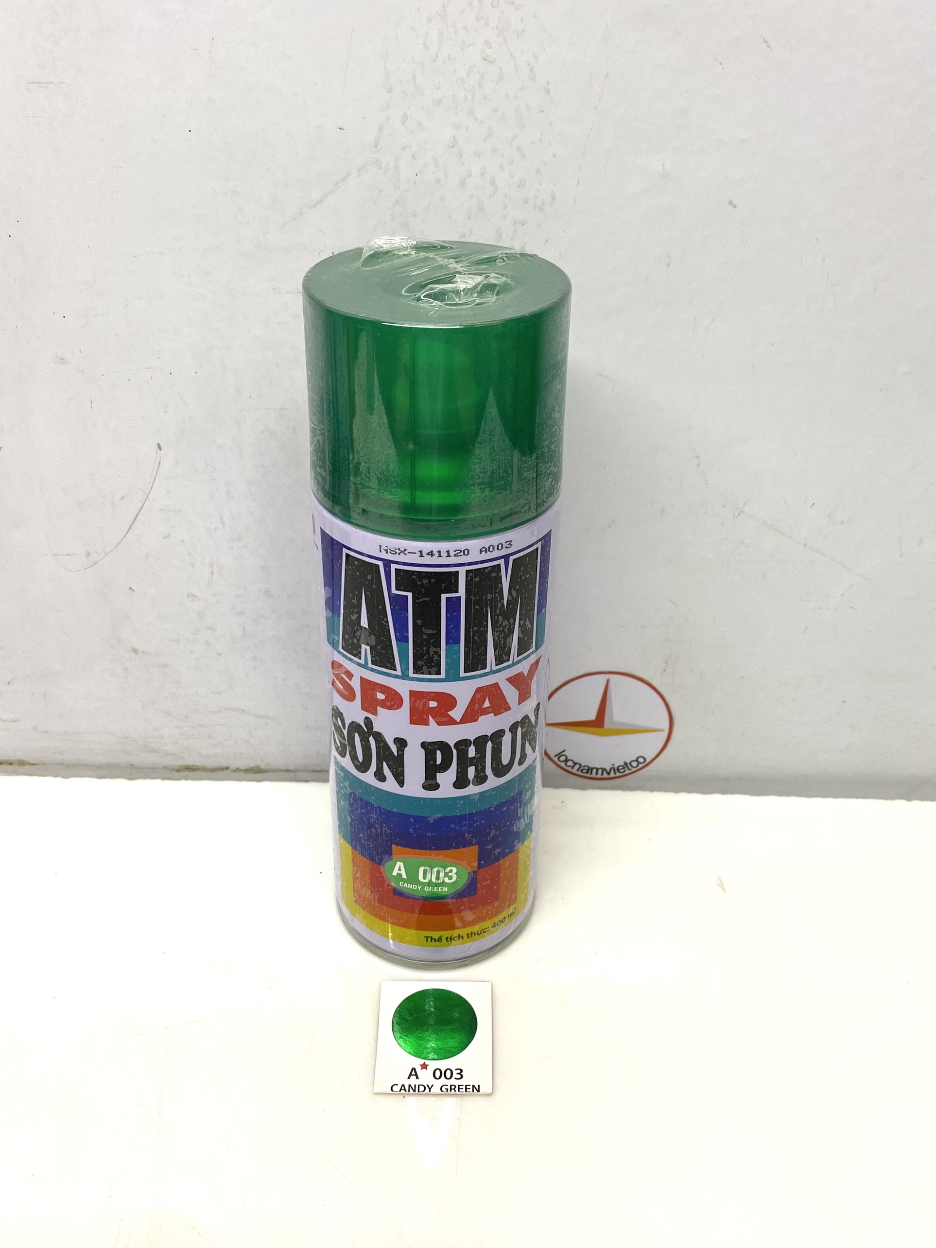 Sơn xịt xe máy ATM màu xanh Candy Green A003