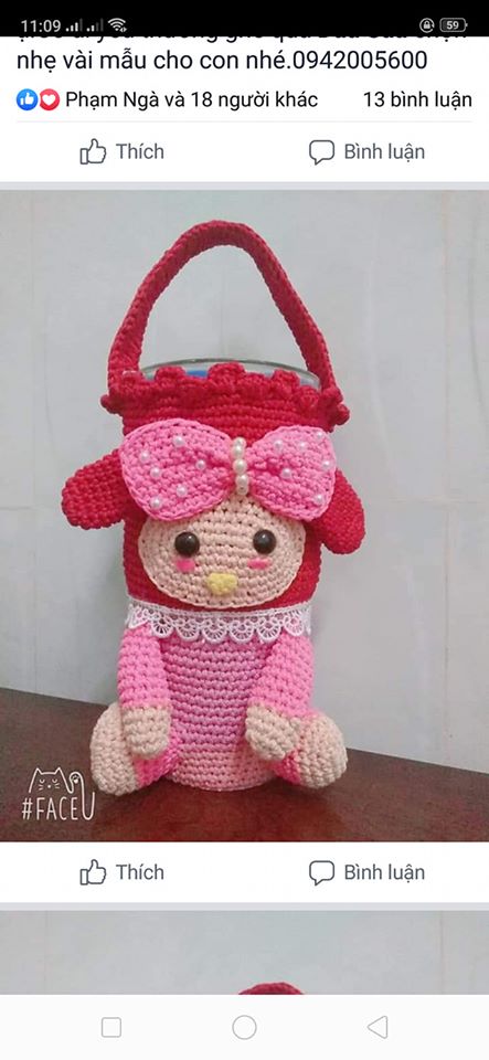 Túi đựng ly giữ nhiệt Handmade (sản phẩm không bao gồm ly)