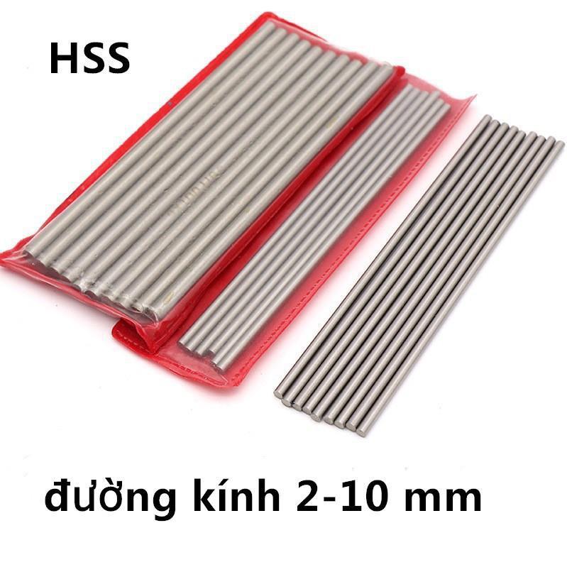 Dao tiện thép gió tròn HSS dài 200mm đường kính 2mm