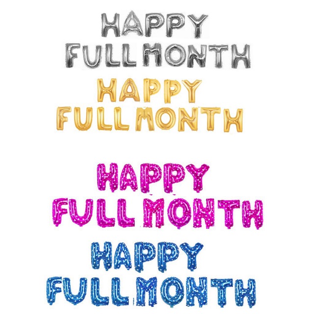 Bộ Chữ Happy Full Month