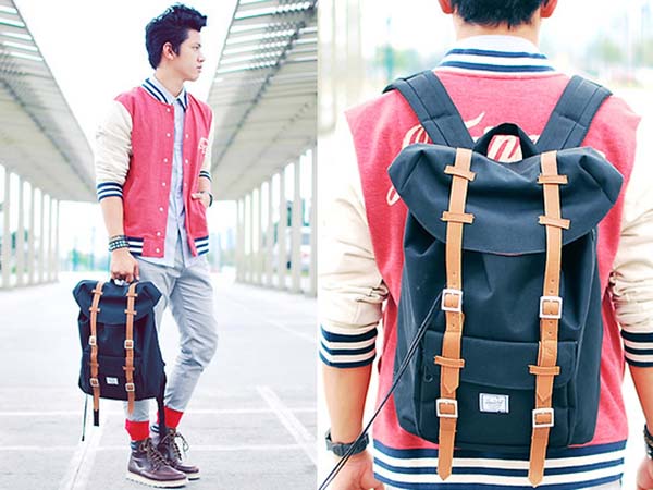 Balo laptop du lịch thời trang 17 lít