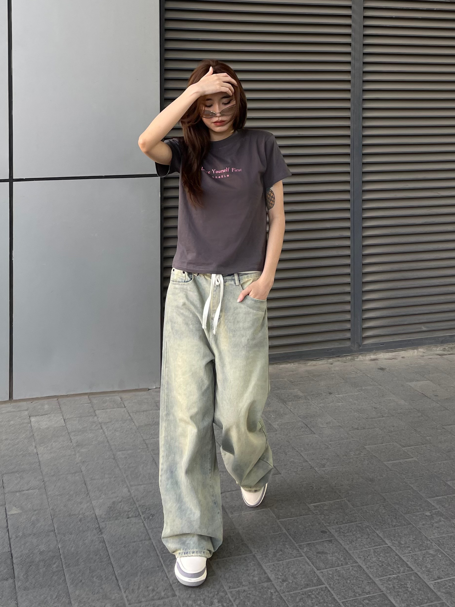 The Kim A182 Áo thun Baby tee The Kim - Love Yourself First origin basic Tshirt