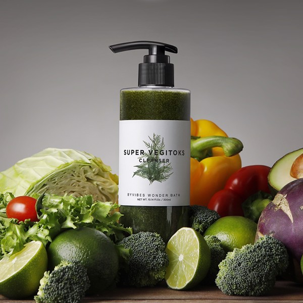 [HCM][HÀNG CÓ TEM] Sữa rửa mặt rau củ tạo bọt thải độc Super Vegitoks Cleanser 300ml vegitok
