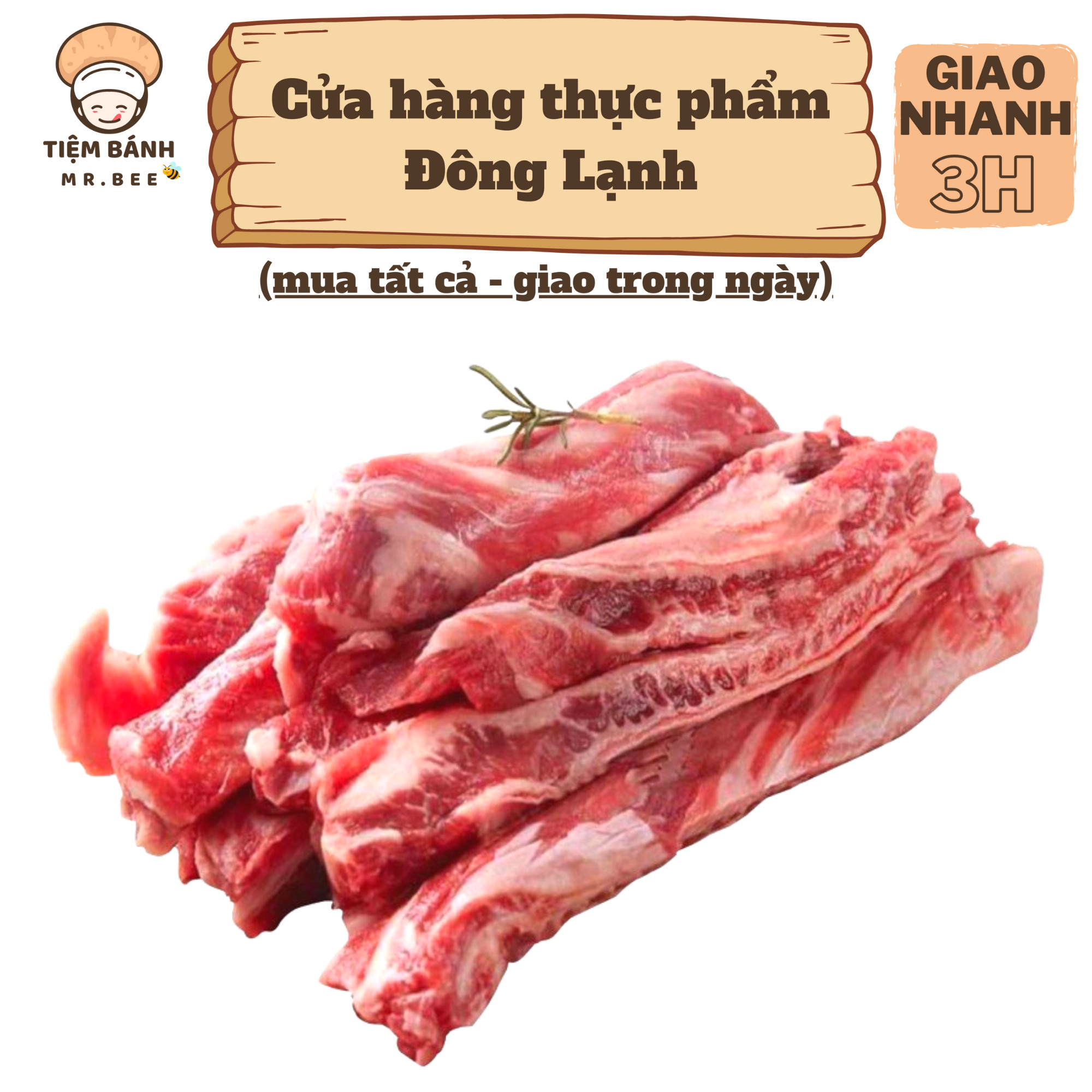 [Chỉ giao HCM] – Dẻ Sườn Bò – 1kg