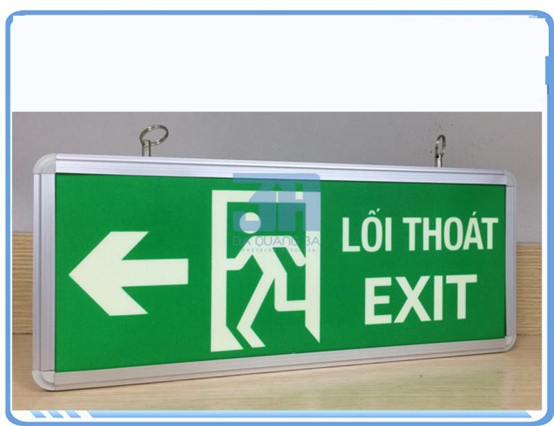 Bảng dạ quang 1 mặt khung nhôm lối thoát exit