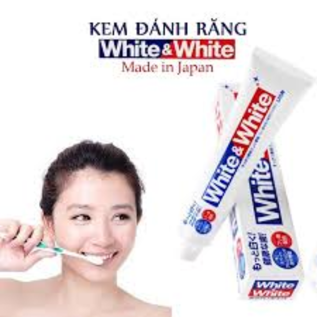 KEM ĐÁNH RĂNG WHITE & WHITE LION NHẬT BẢN