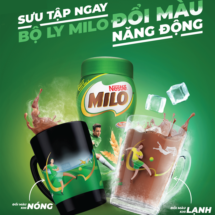 Milo hũ 400g tặng ly đổi màu Lạnh
