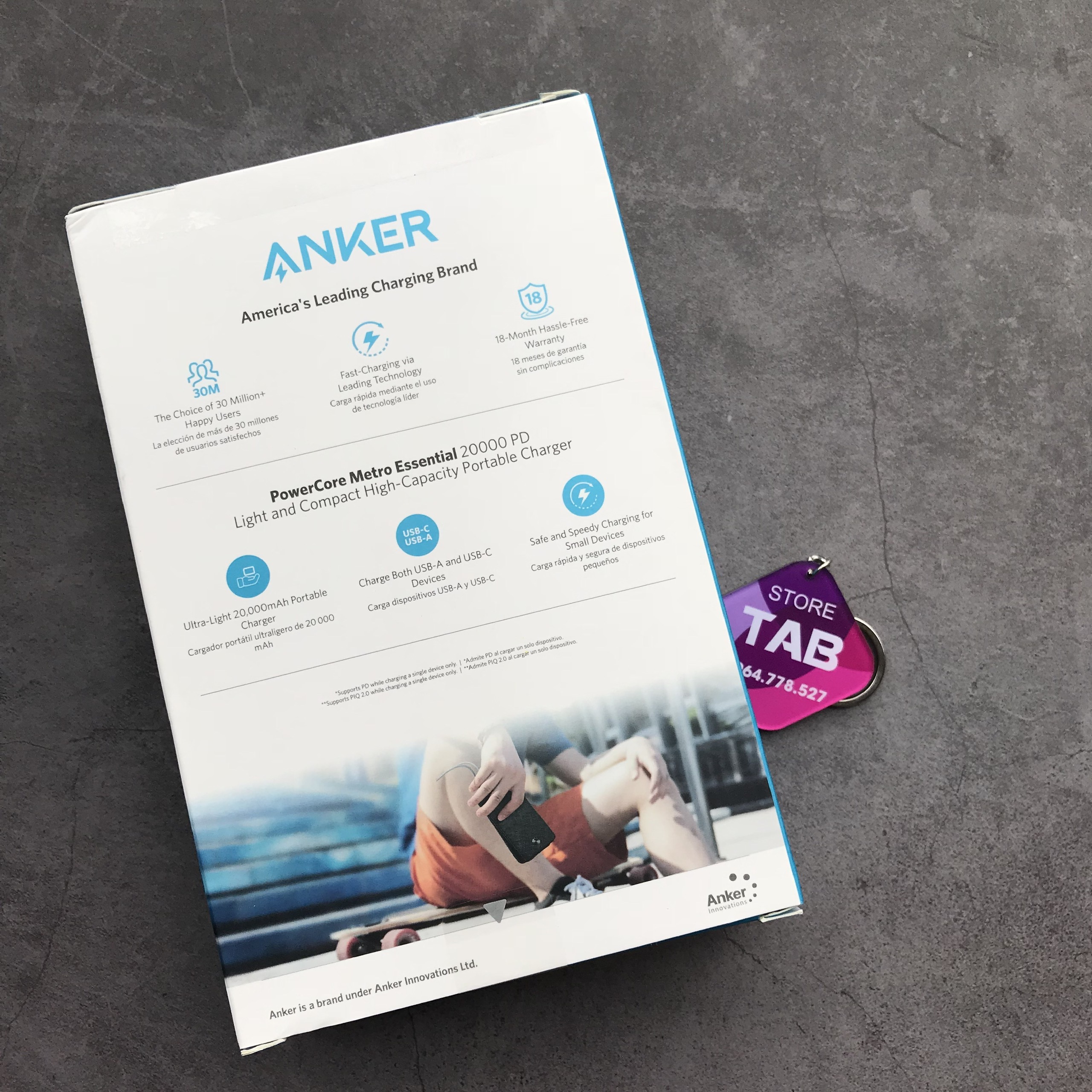 Sạc Dự Phòng Anker PowerCore Metro Essential 20.000 Pd A1281 A1287 (Bảo Hành 18T)