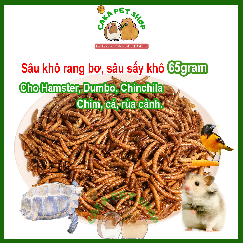 Sâu sấy khô cho hamster 40g 🐹 𝑮𝒊𝒖̛̃ 𝒏𝒈𝒖𝒚𝒆̂𝒏 𝒉𝒖̛𝒐̛𝒏𝒈 𝒗𝒊̣ 𝒕𝒖̛̣ 𝒏𝒉𝒊𝒆̂𝒏 🐦cực phẩm của chim, cá, rùa