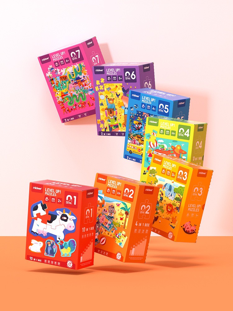 Bộ Xếp Hình Mideer Nâng Cao Advanced Puzzle 7 Cấp Độ - MIDEER