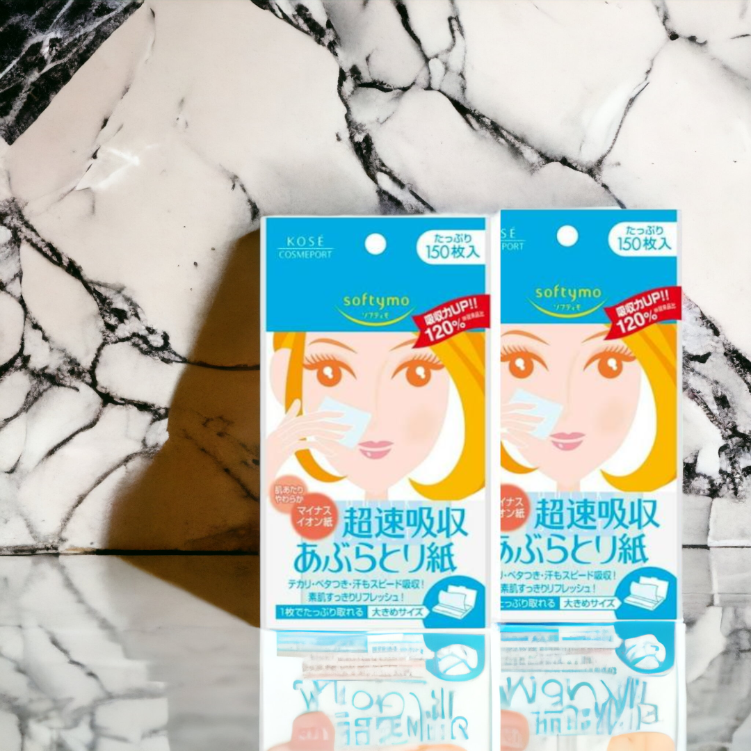 Giấy Thấm Dầu Nhanh Softymo Quick Oil Off Sheet ( 150 Miếng )