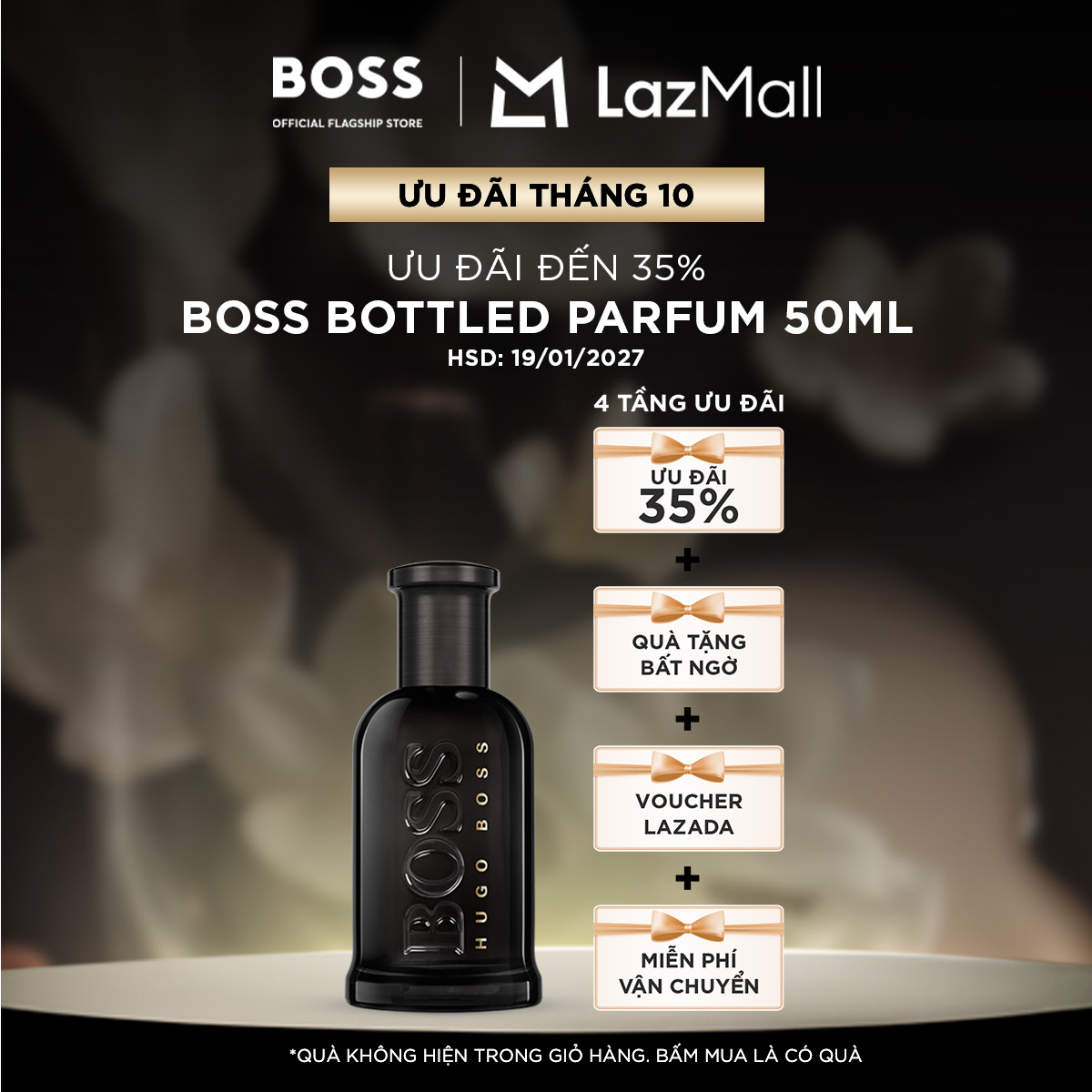 [CHỈ TRONG THÁNG 5 | CLEARANCE SALE] Nước hoa Nam BOSS Bottled Parfum 50ml