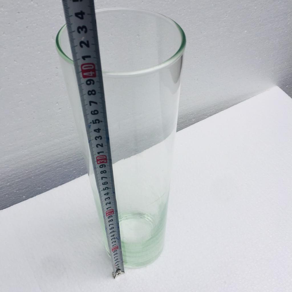 Chậu thủy tinh trụ tròn để bàn 10x40cm