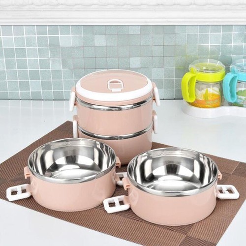 [HCM]Hộp cơm giữ nhiệt lúa mạch 3 tầng