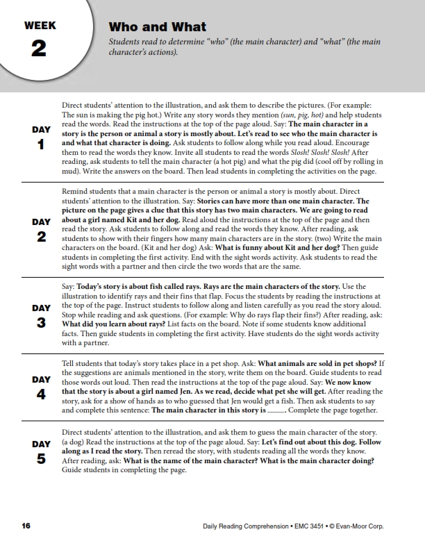 Daily reading comprehension - Evan moore - Sách luyện đọc hiểu tiểu học.