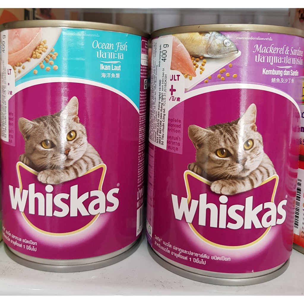 Pate Whiskas lon 400gr COMBO 5 LON