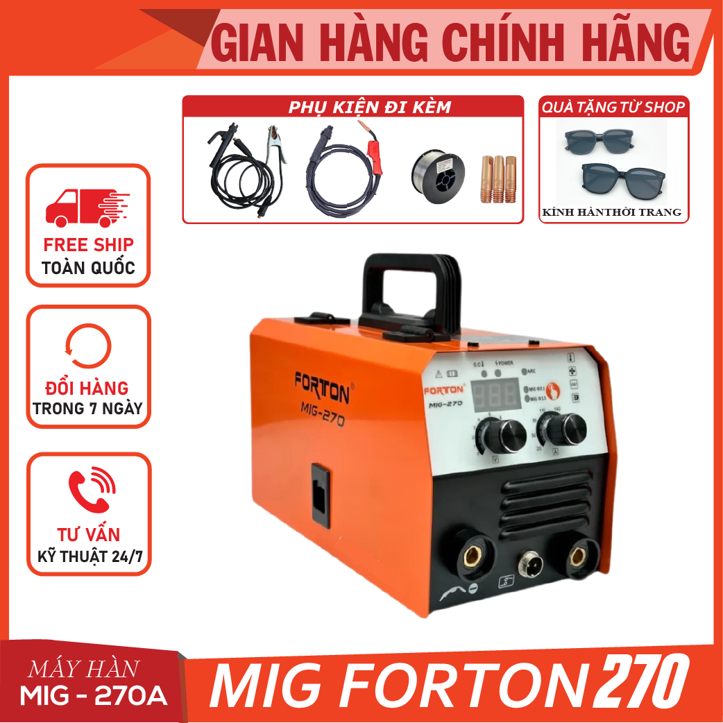 Máy hàn mig forton 270 không dùng khí / máy hàn mig không dùng khí 2 chức năng mig 200 lincolnzonter máy hàn mig không khí
