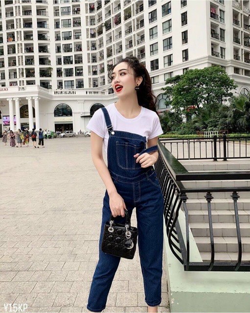 YẾM JEAN DÀI NỮ XANH ĐẬM