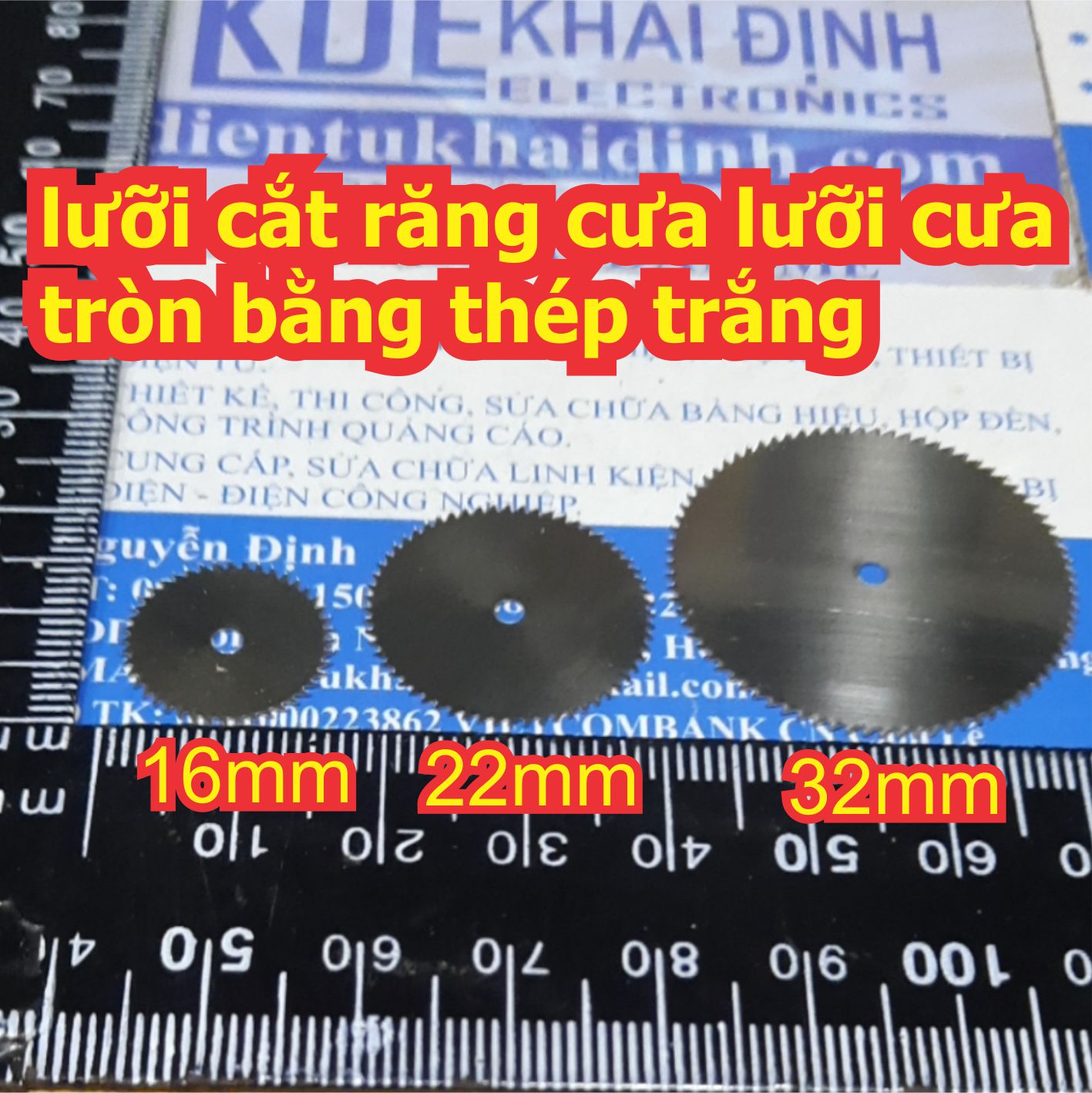5 cái lưỡi cắt răng cưa lưỡi cưa tròn bằng thép trắng đường kính 16mm 22mm 32mm kde7374
