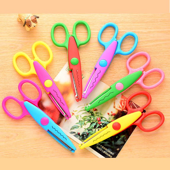 [HCM]Bộ 6 Cây kéo răng cưa Trang trí thủ công
