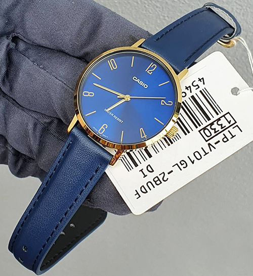 Đồng hồ nữ dây da Casio Anh Khuê LTP-VT01GL-2BUDF