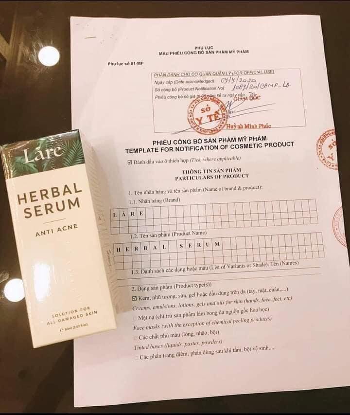 Serum thảo mộc Thanh Dược Lare 80ml