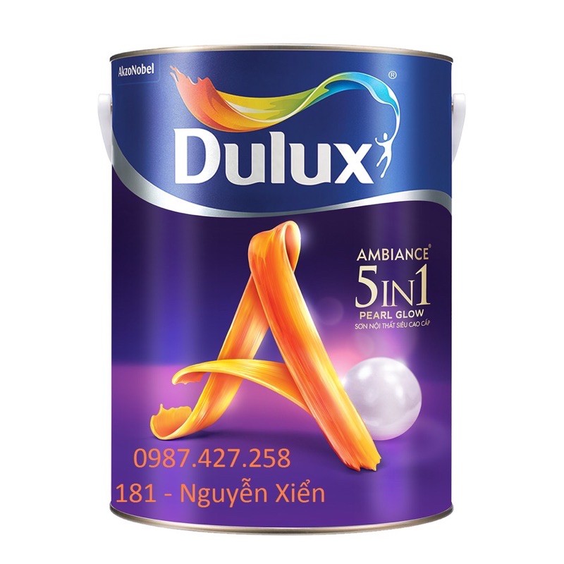 DULUX sơn nội thất siêu cao cấp 5in1 bóng mờ 1L